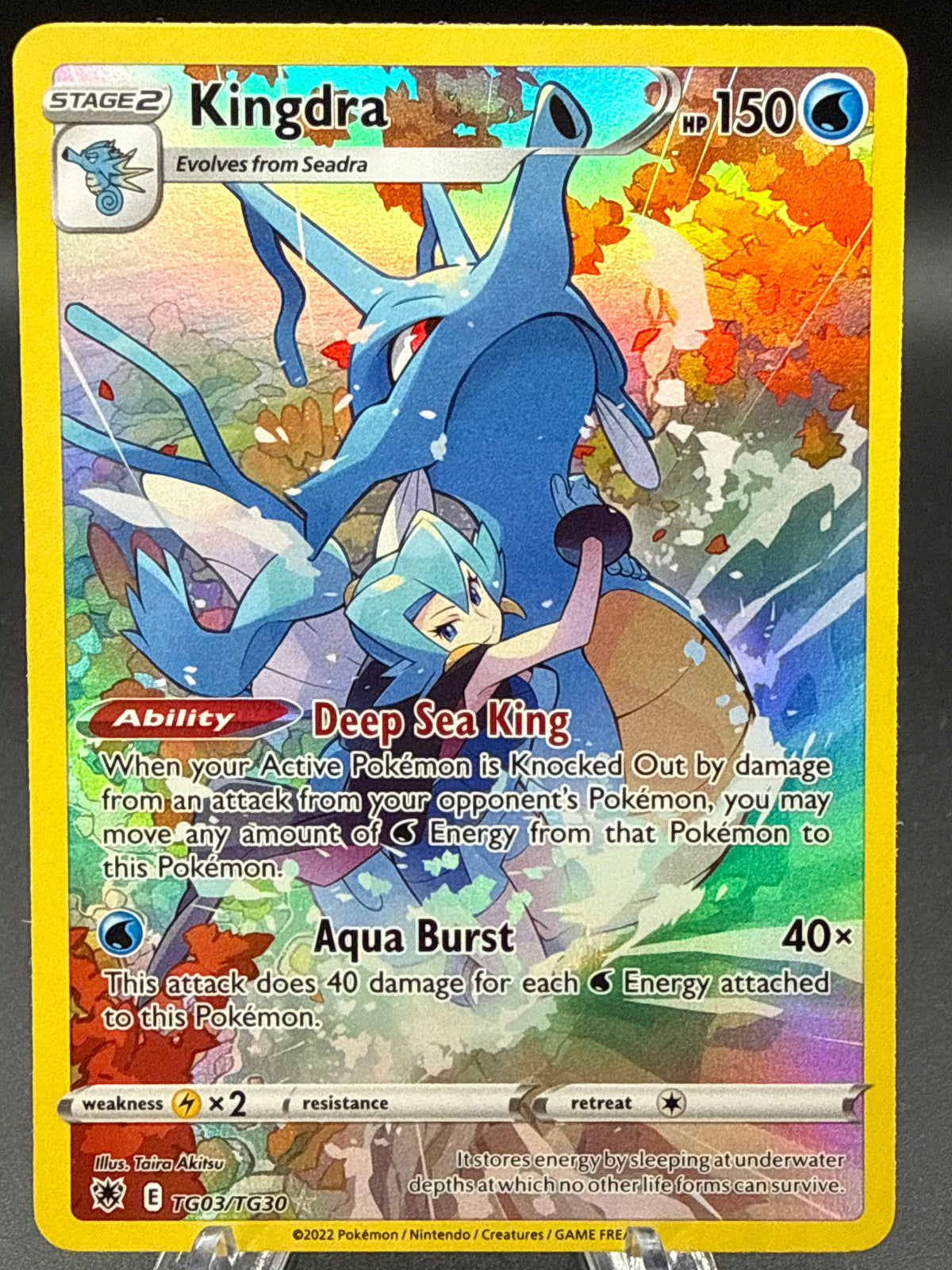 Pokémon TCG: 2022 Kingdra - TG03/TG30 - SWSH: Astral Radiance Trainer Gallery