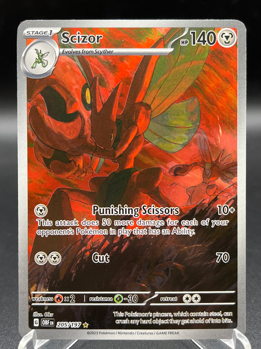 Pokémon TCG: 2023 Scizor - 205/197 - SV: Obsidian Flames