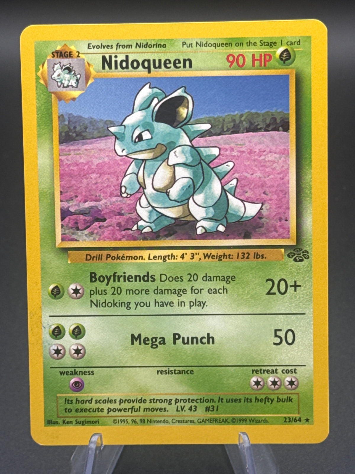 Pokémon TCG: 1999 Nidoqueen 23/64 Jungle Non-Holo
