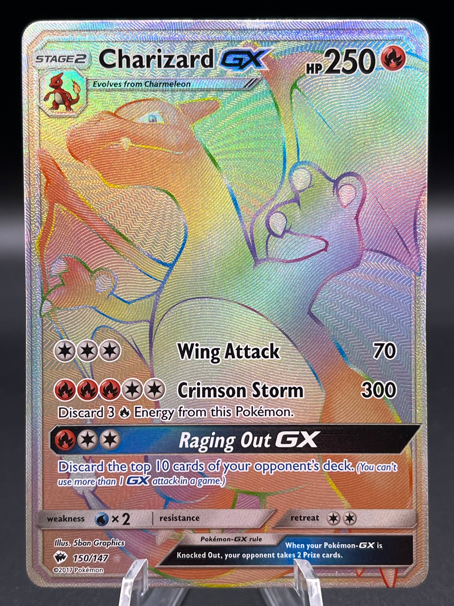 Pokémon TCG: 2017 Charizard Gx 150/147 - SM: Burning Shadows