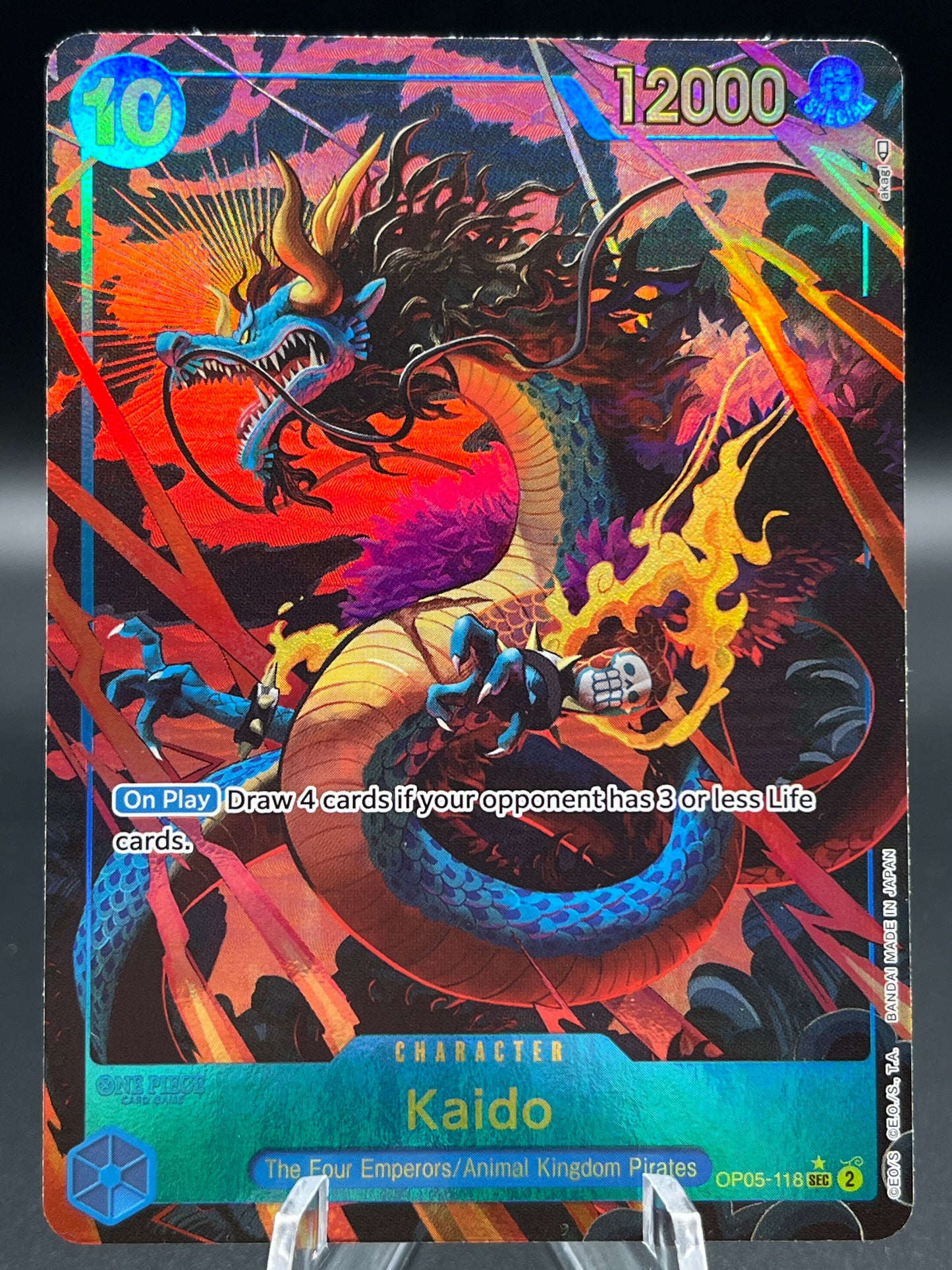 One Piece TCG: Kaido OP05-118 SR Awakening of the New Era OP05
