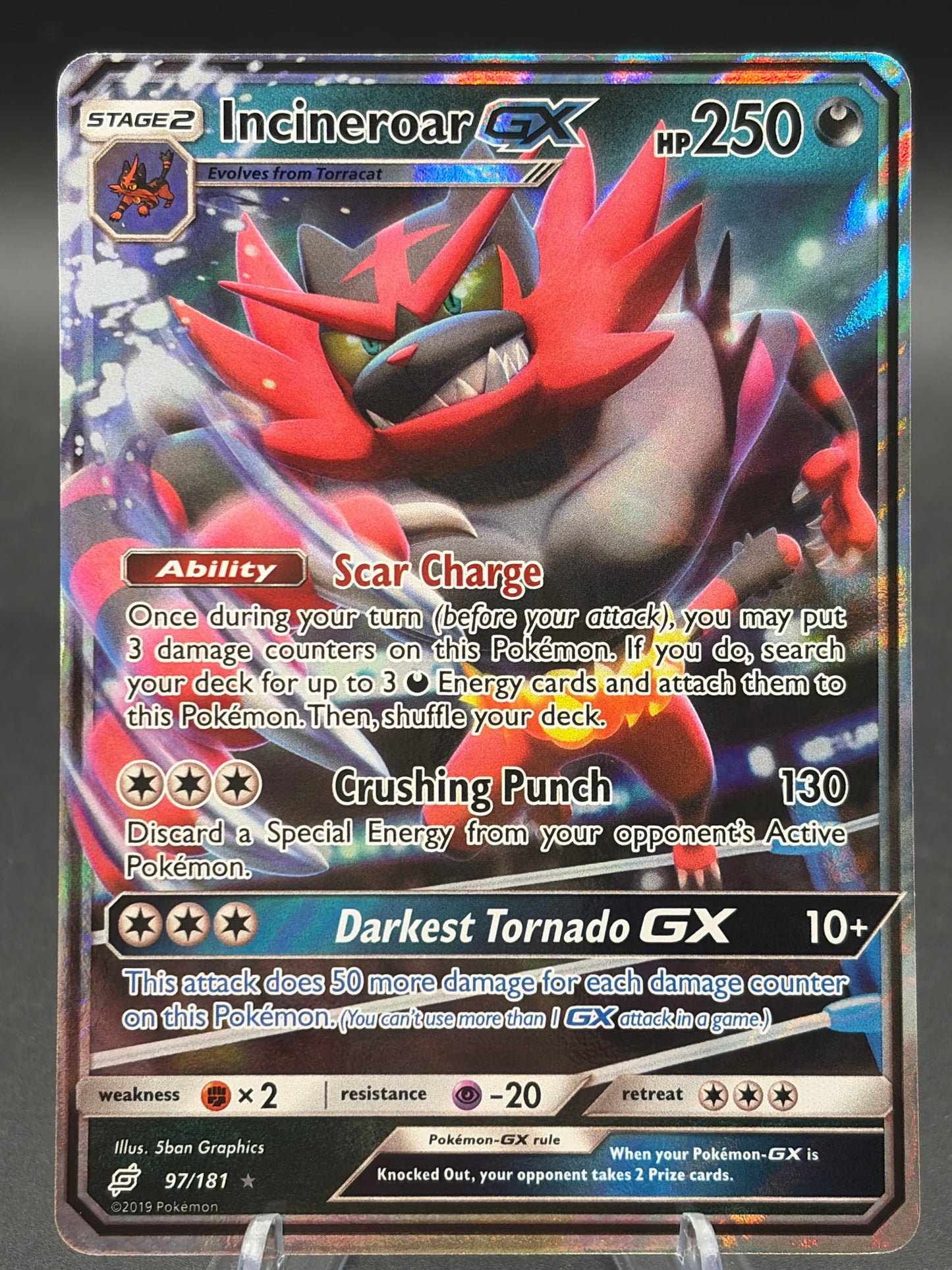 Pokémon TCG: 2019 Incineroar GX - SM - Team Up (SM9)