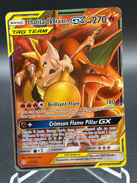 Pokémon TCG: 2019 Charizard & Braixen GX 22/236 SM: Cosmic Eclipse