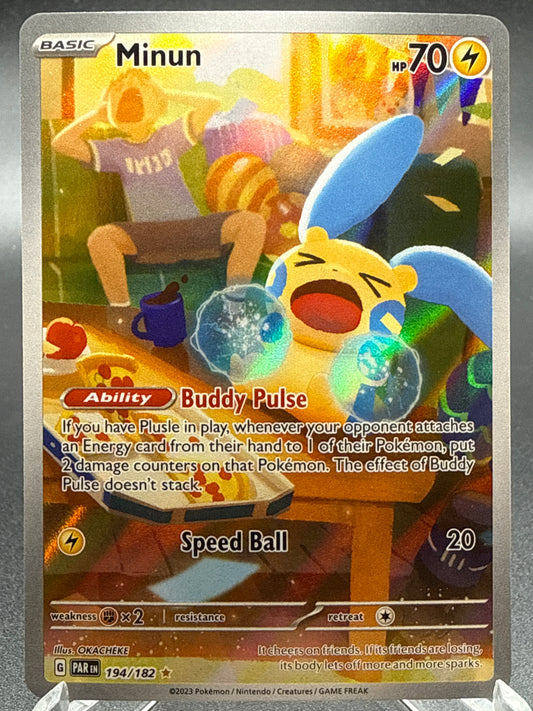 Pokémon TCG: 2023 Minun 194/182 S&V Paradox Rift