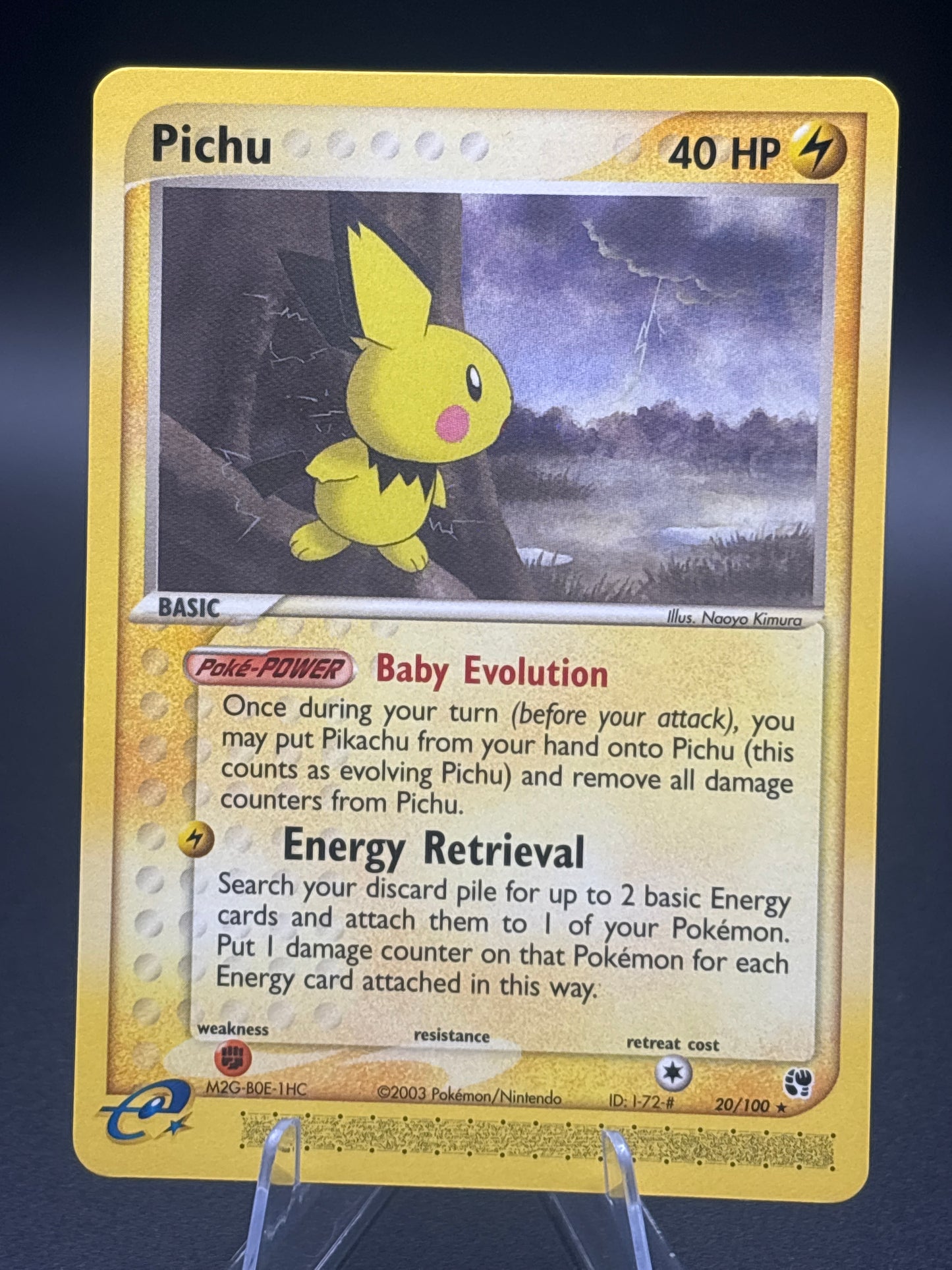 Pokémon TCG: 2003 Pichu 20/100 - EX: Sandstorm