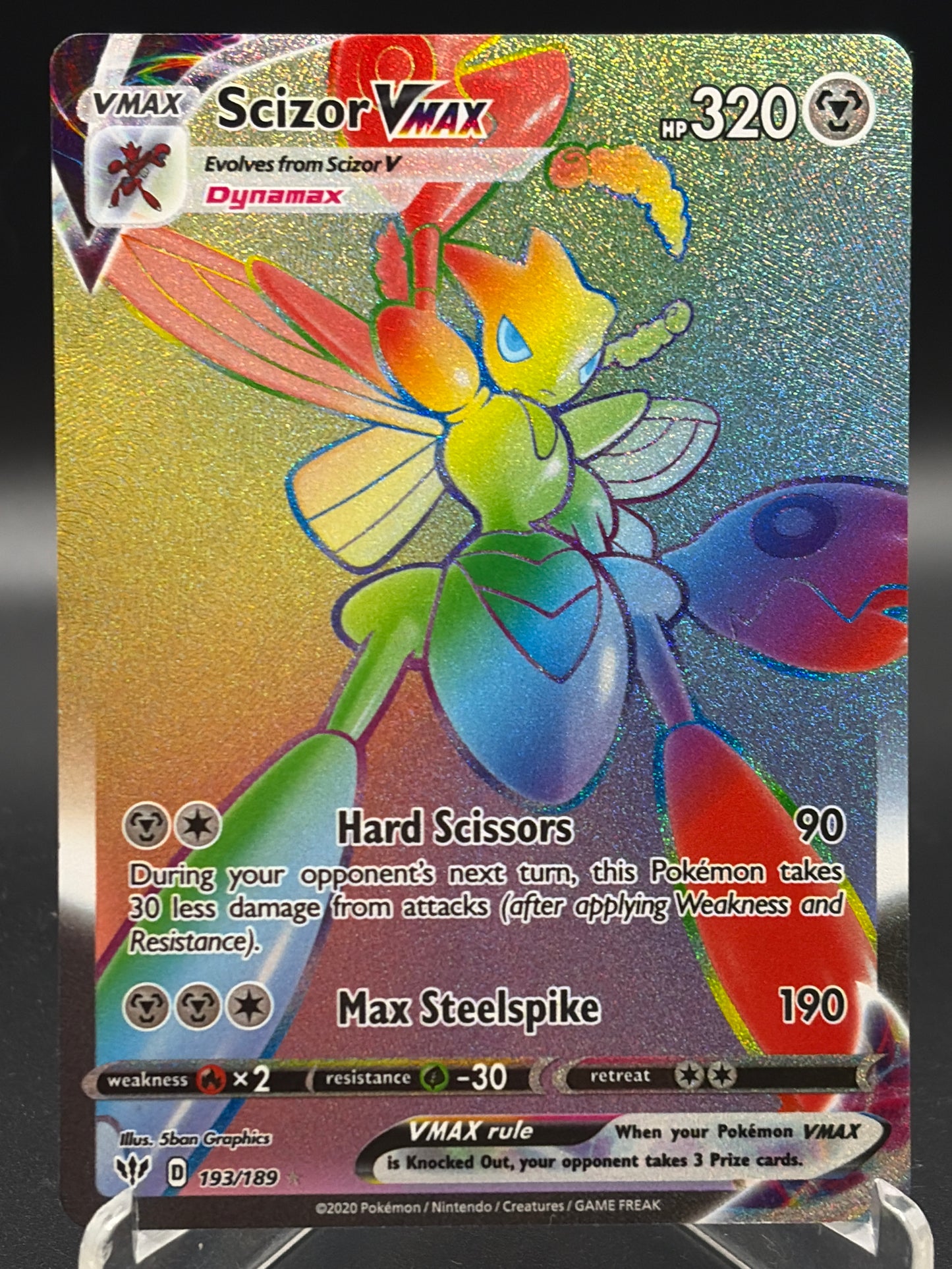 Pokémon TCG: 2020 Scizor VMAX 193/189 SWSH: Darkness Ablaze