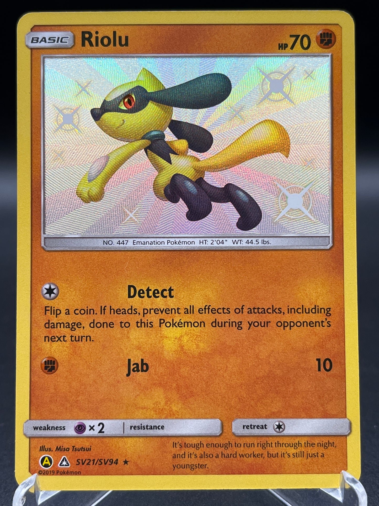 Pokémon TCG: 2019 Riolu SV21/SV94 SM: Hidden Fates Shiny Vault