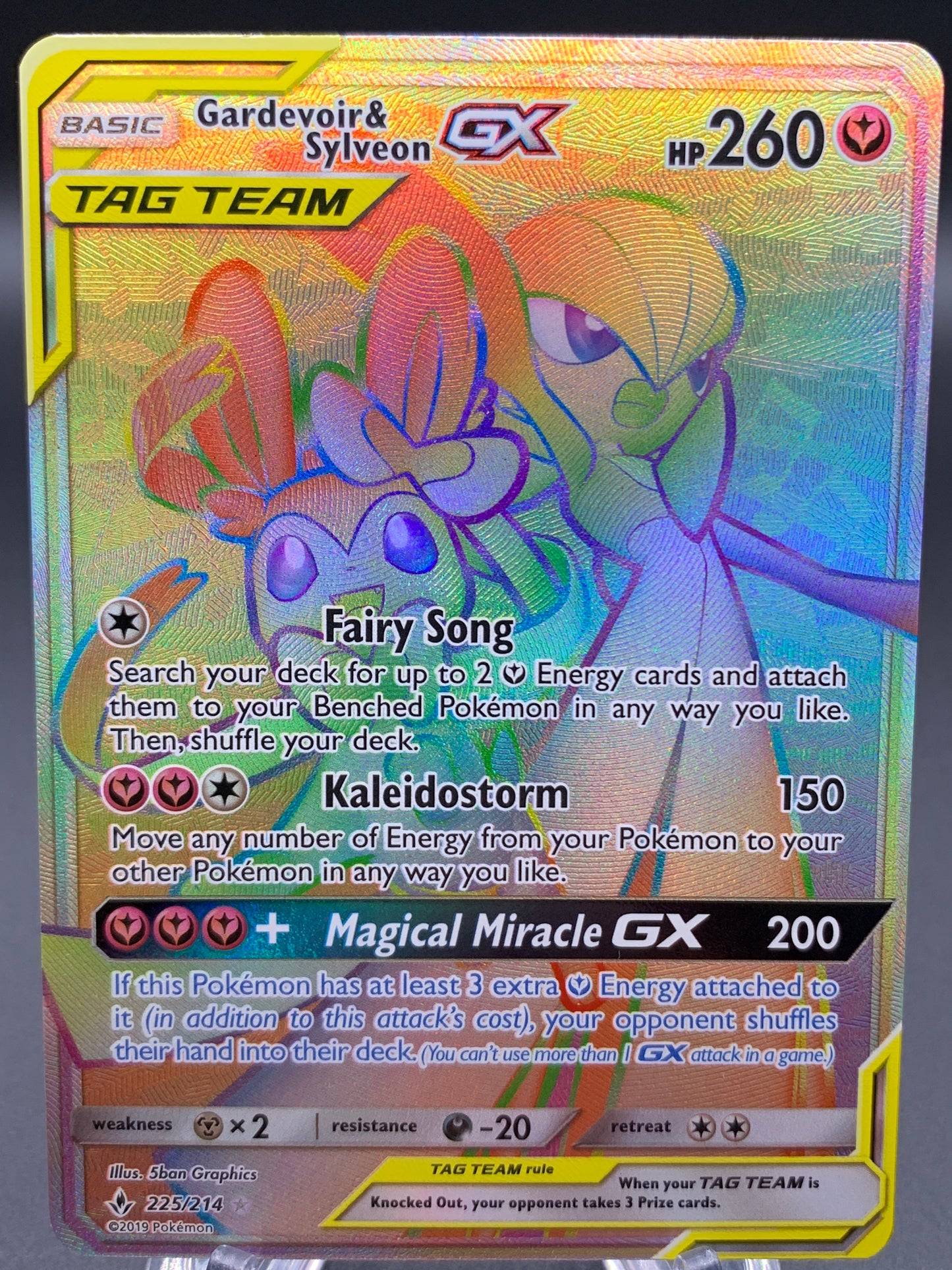 Pokémon TCG: 2019 Gardevoir & Sylveon GX - 225/214 - Unbroken Bonds