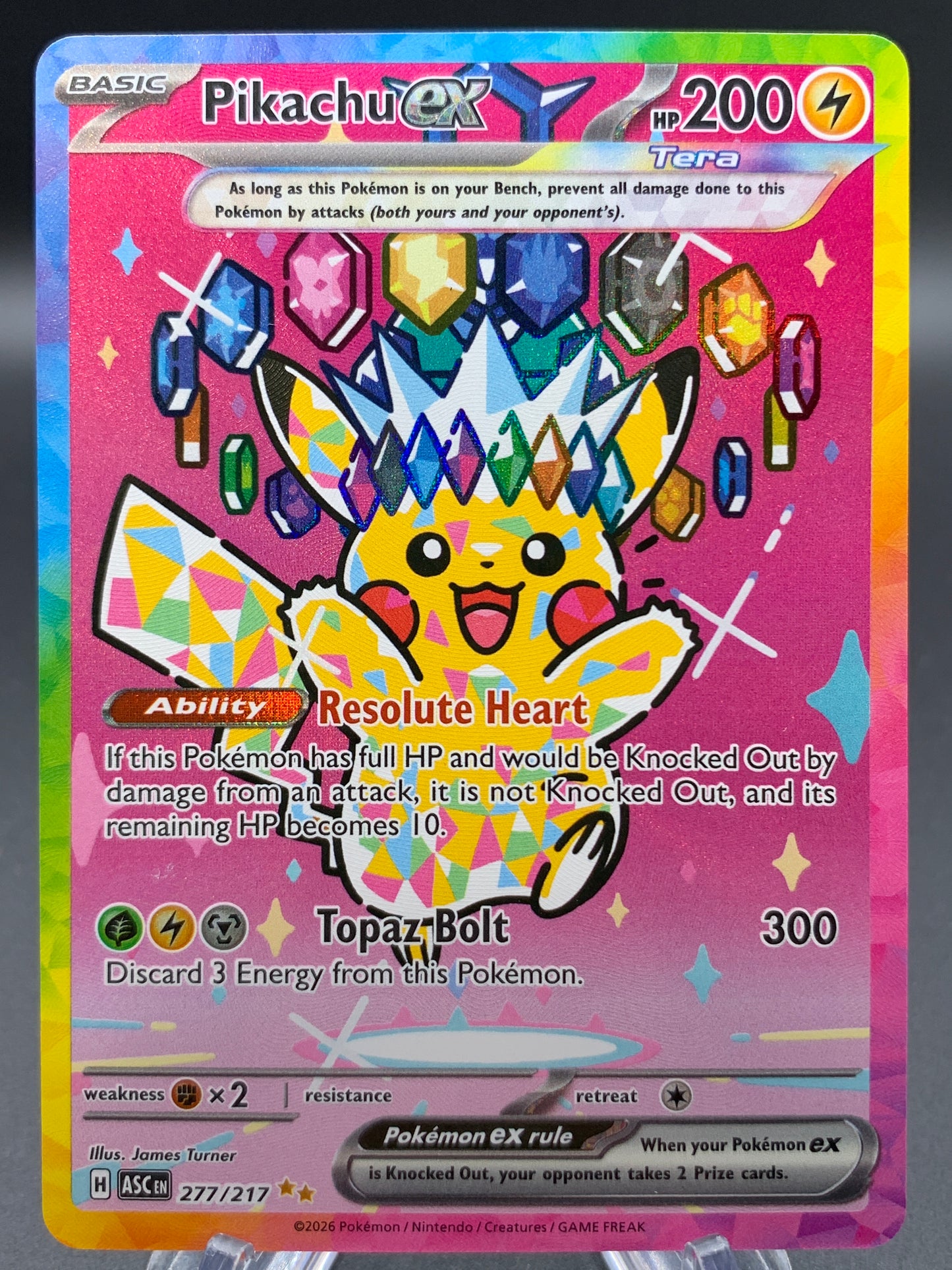 Pokémon TCG: 2026 Pikachu ex - 277/217 - ME: Ascended Heroes