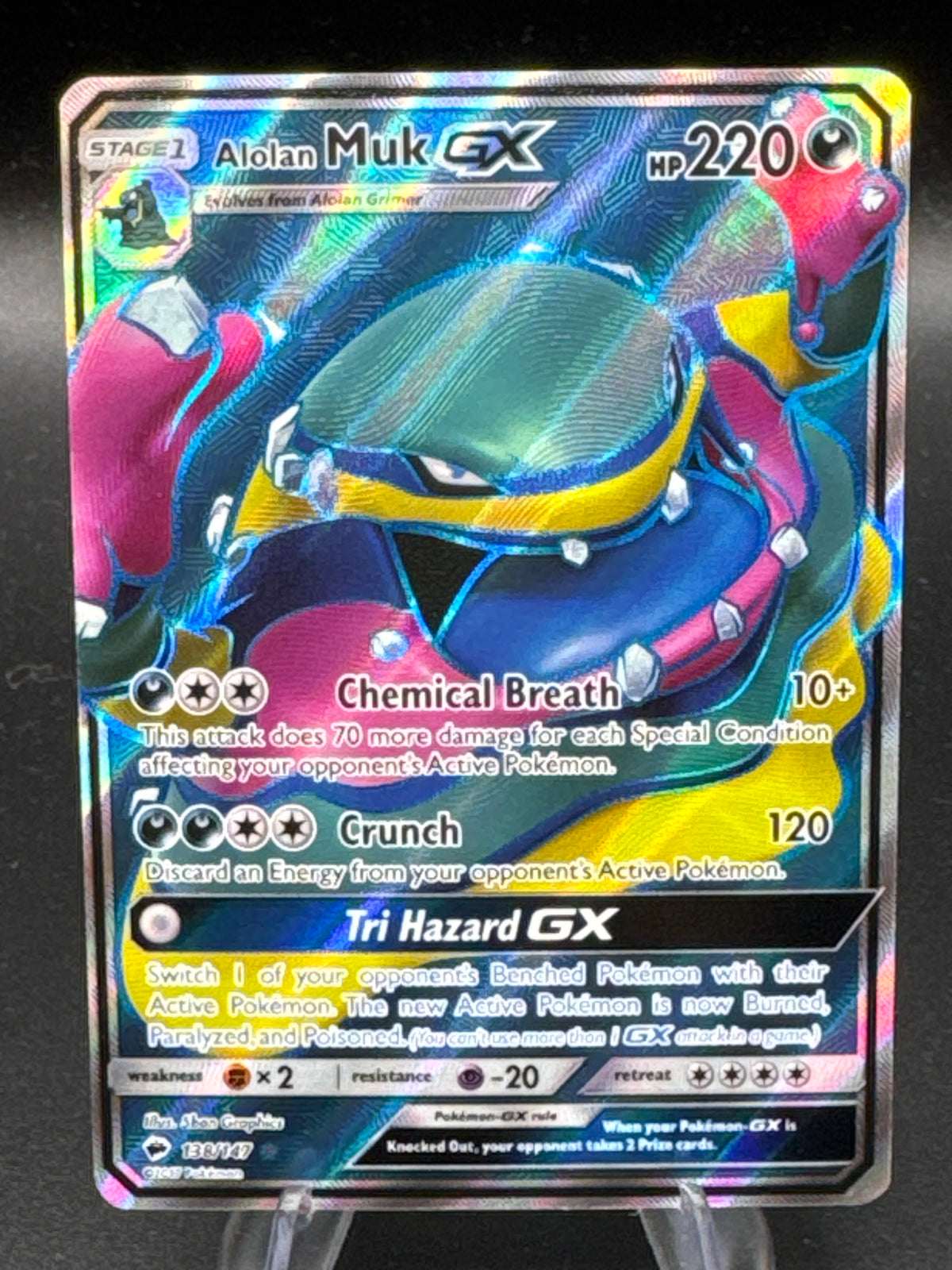 Pokémon TCG: 2017 Alolan Muk GX - 138/147 - SM: Burning Shadows