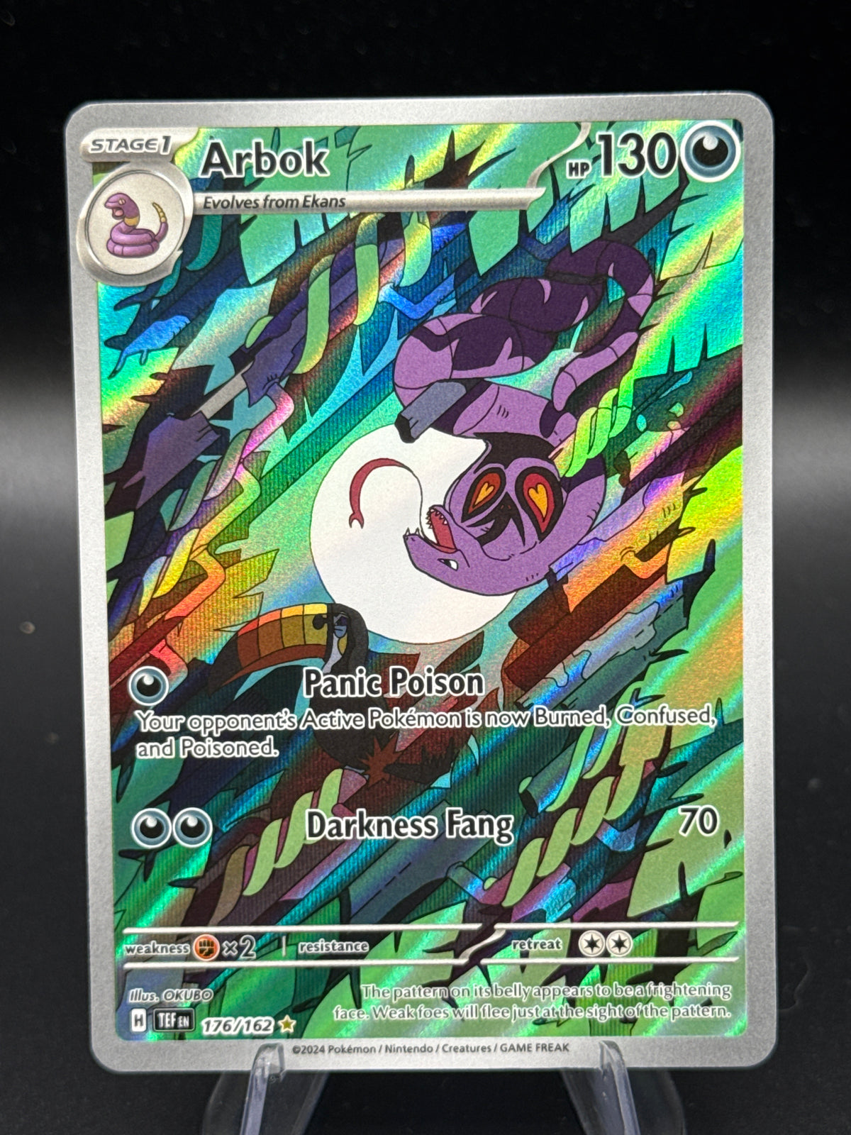 Pokémon TCG: 2024 Arbok 176/162 S&V: Temporal Forces