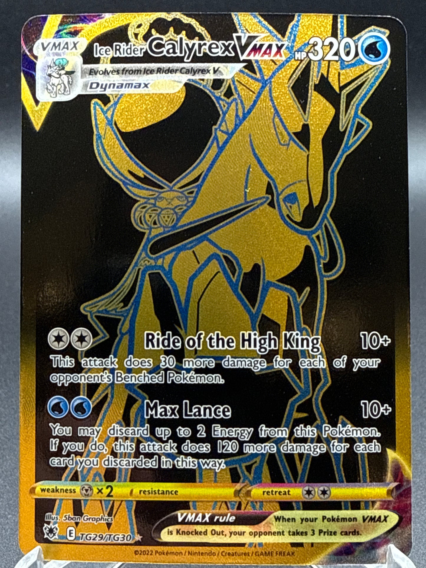 Pokémon TCG: 2022 Ice Rider Calyrex VMAX - TG29/TG30 - SWSH: Astral Radiance Trainer Gallery