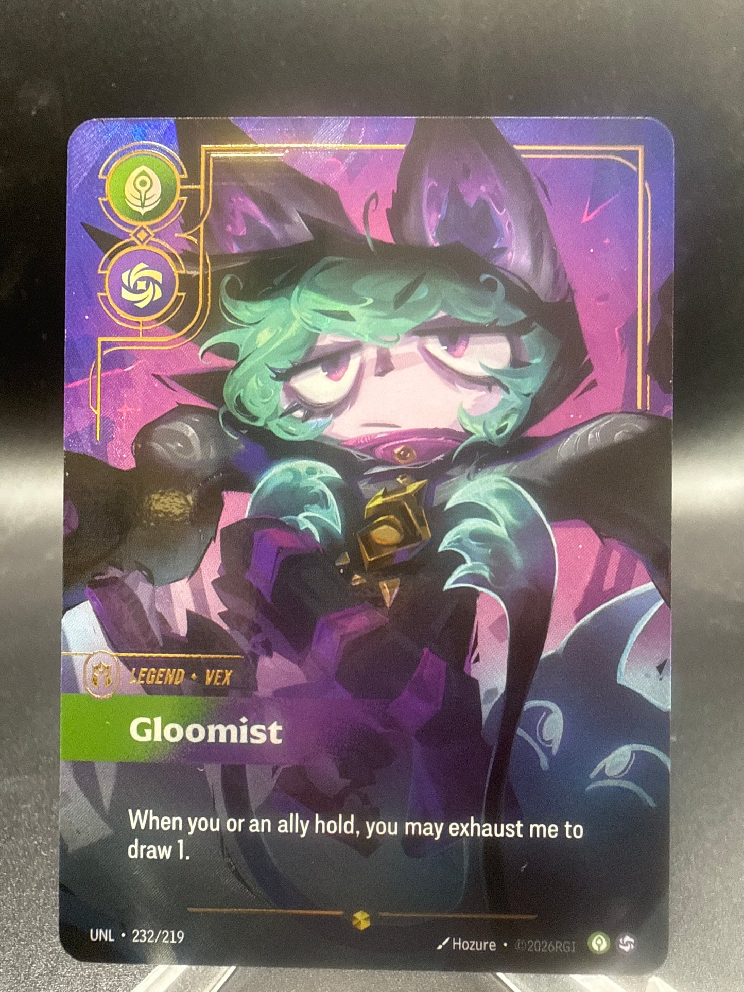 Riftbound TCG: 2026 Vex - Gloomist (Overnumbered) - Unleashed (UNL)