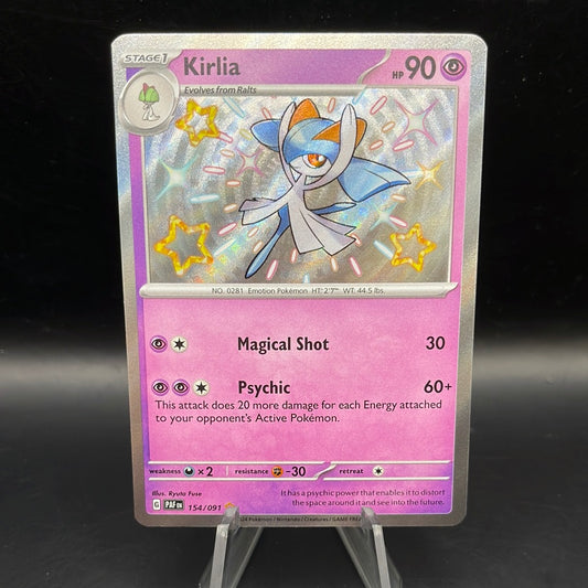 Pokémon TCG: 2024 Kirlia 154/091 S&V Paldean Fates Baby Shiny