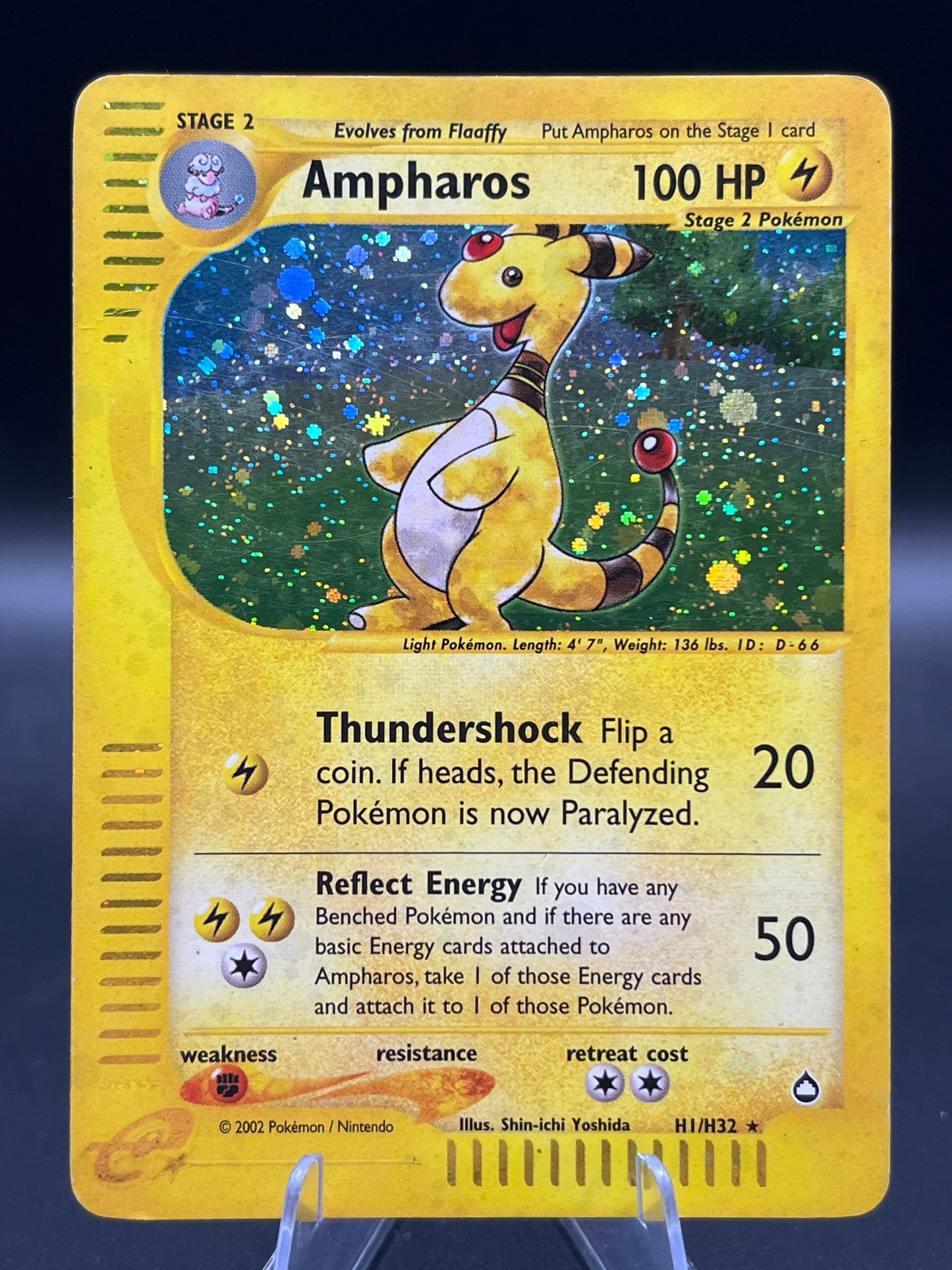 Pokémon TCG: 2002 Ampharos H1/H32 -  Aquapolis