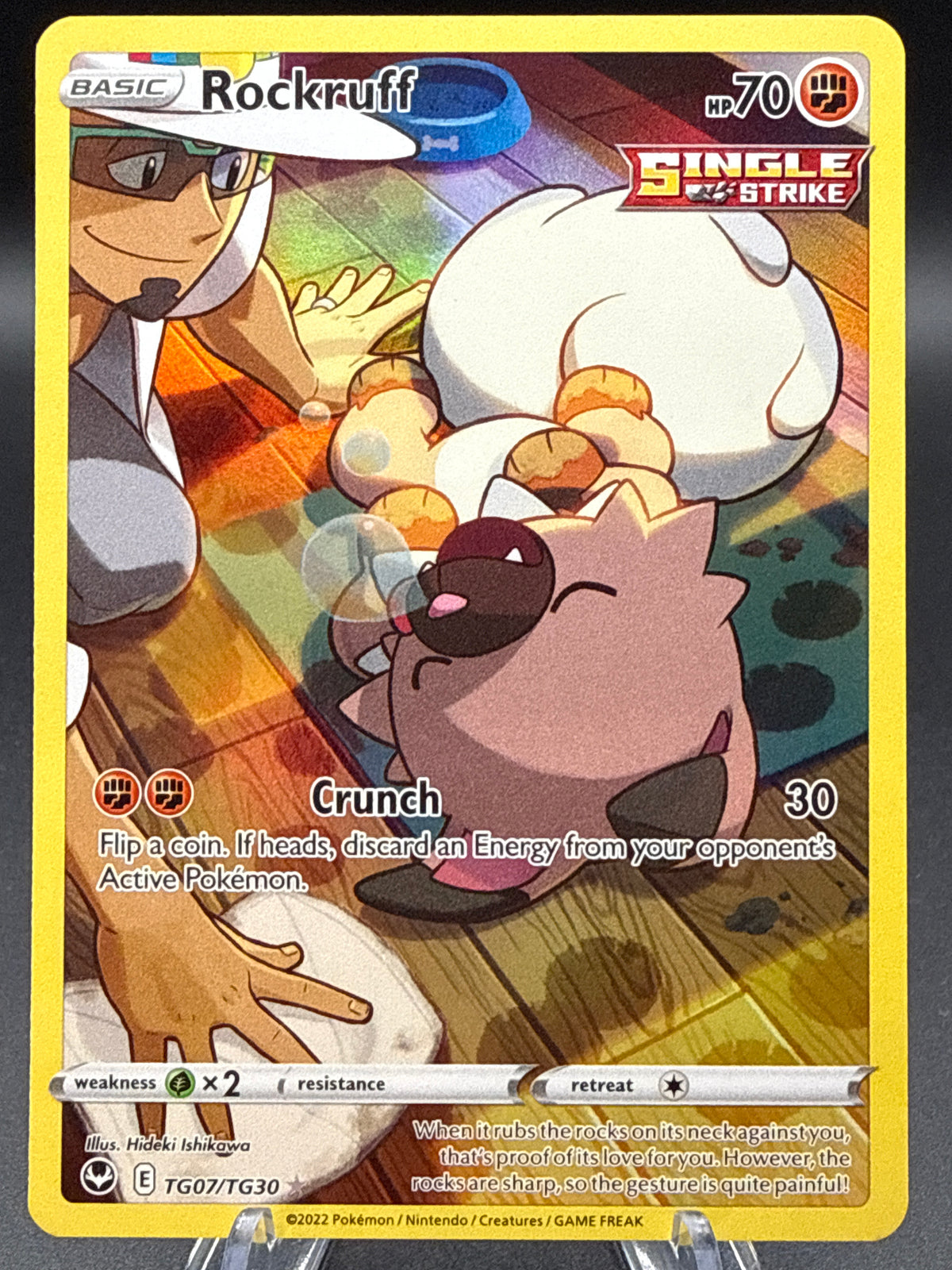 Pokémon TCG: 2022 Rockruff - TG07/TG30 - SWSH: Silver Tempest Trainer Gallery