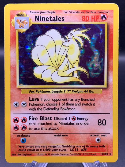 Pokémon TCG: 1999 Ninetales - 12/102 - Unlimited Base Set Holo