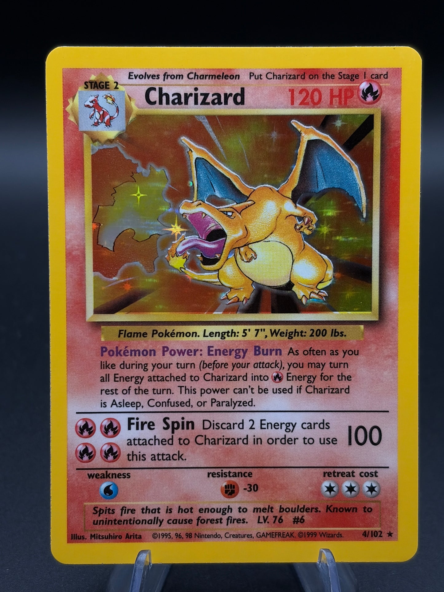 Pokémon TCG: 1999 Charizard - 4/102 - Base Set Holo