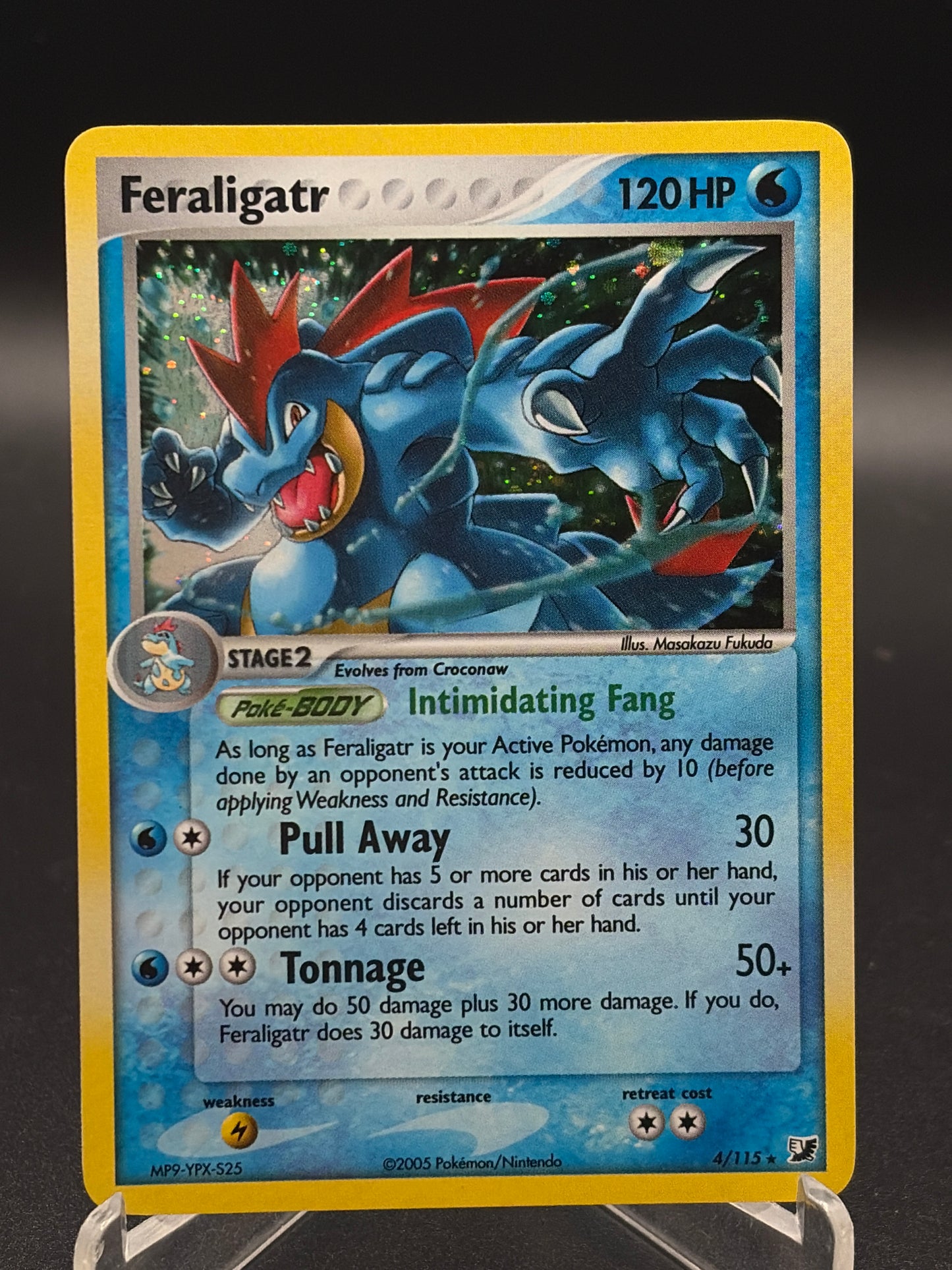 Pokémon TCG: 2005 Feraligatr 4/115 Unseen Forces Holo