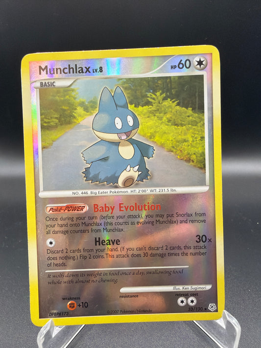 Pokémon TCG: 2007 Munchlax Reverse Holo - 33/130 -  Diamond and Pearl