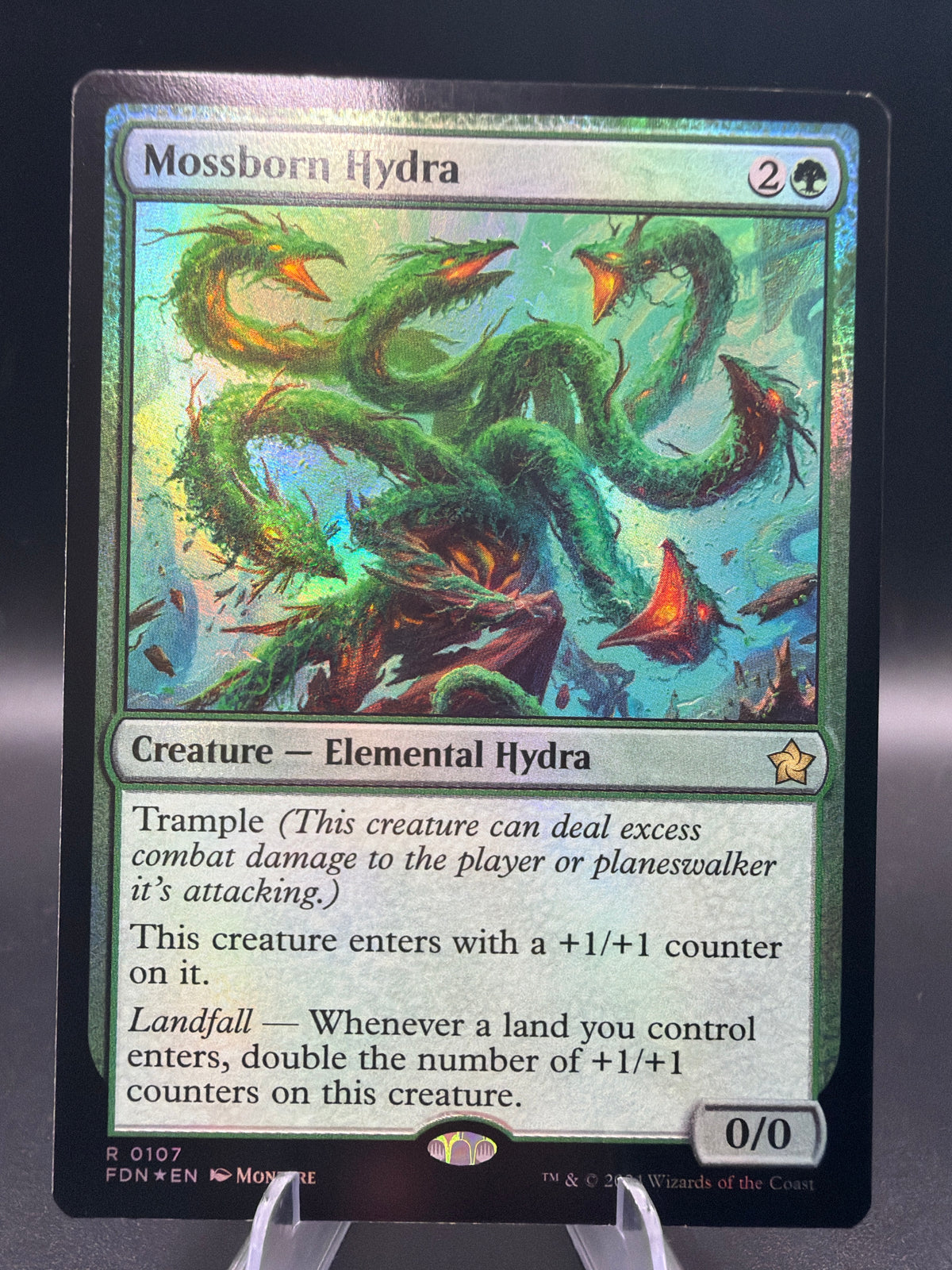 MTG TCG: Mossborn Hydra - Foundations (FDN) Foil