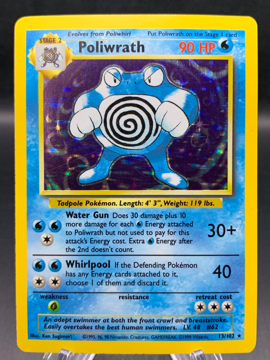 Pokémon TCG: 1999 Poliwrath - 13/102 - Base Set Holo