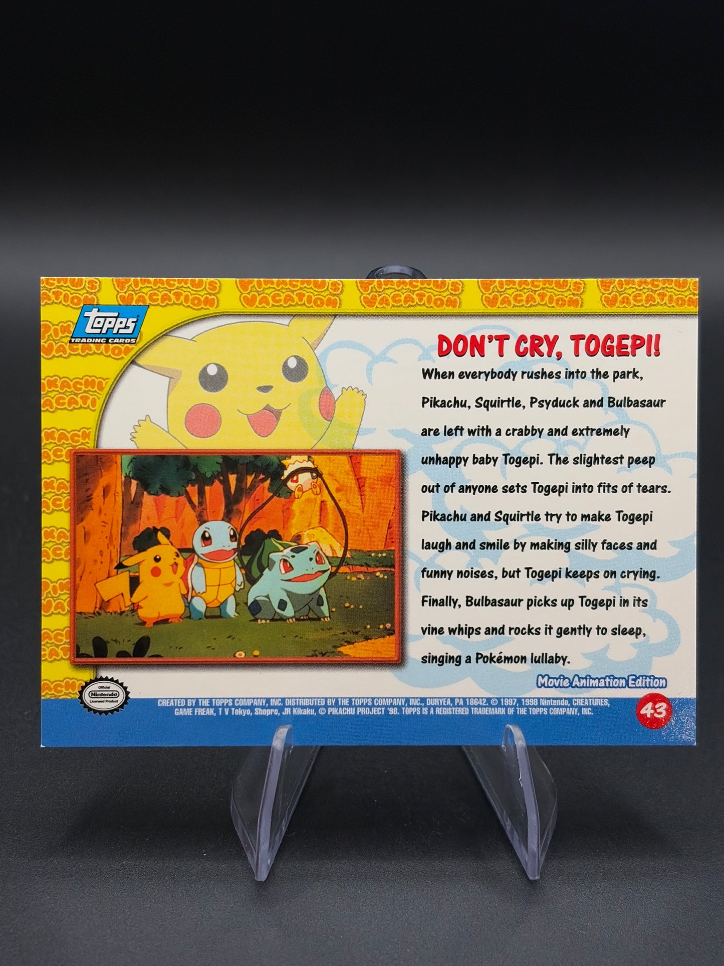 Pokémon: Don't Cry, Togepi! Topps TV Animation Edition
