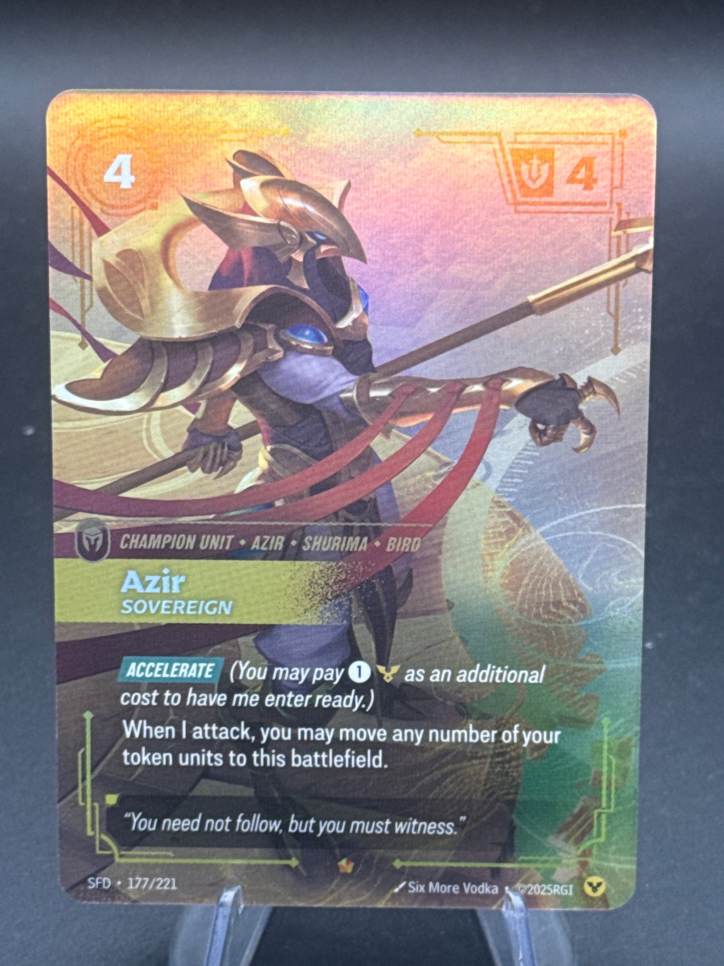 Riftbound TCG: Azir, Sovereign 177/221  - Spiritforged