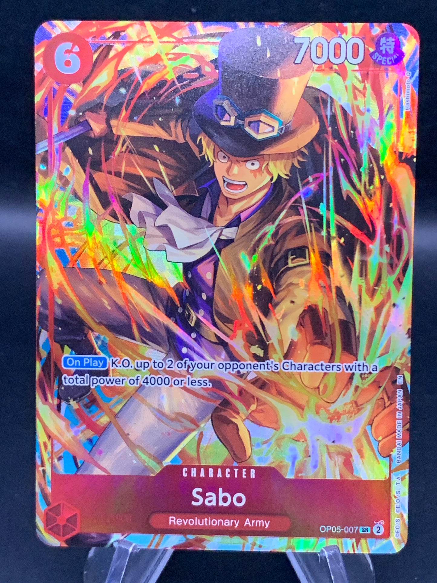 One Piece TCG: Sabo OP05-007 SR Awakening of the New Era (Illustration Box Vol.5)