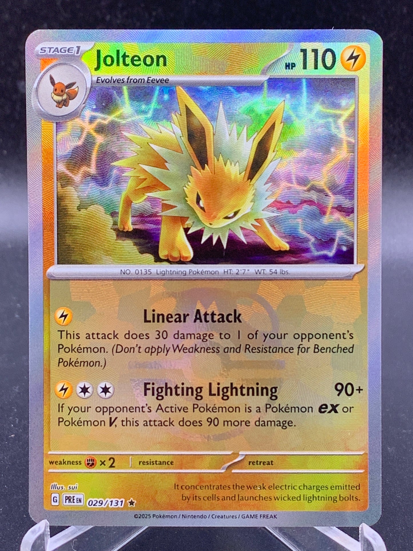 Pokémon TCG: 2025 Jolteon Master Ball 029/131 SV: Prismatic Evolutions