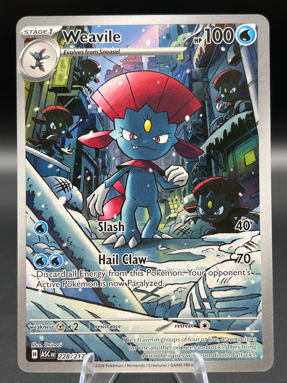Pokémon TCG: 2026 Weavile - 228/217  - ME: Ascended Heroes