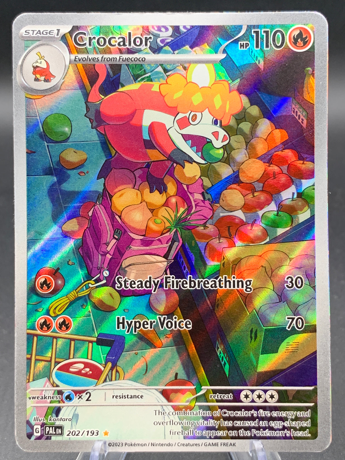 Pokémon TCG: 2023 Crocalor - 202/193 - SV: Paldea Evolved