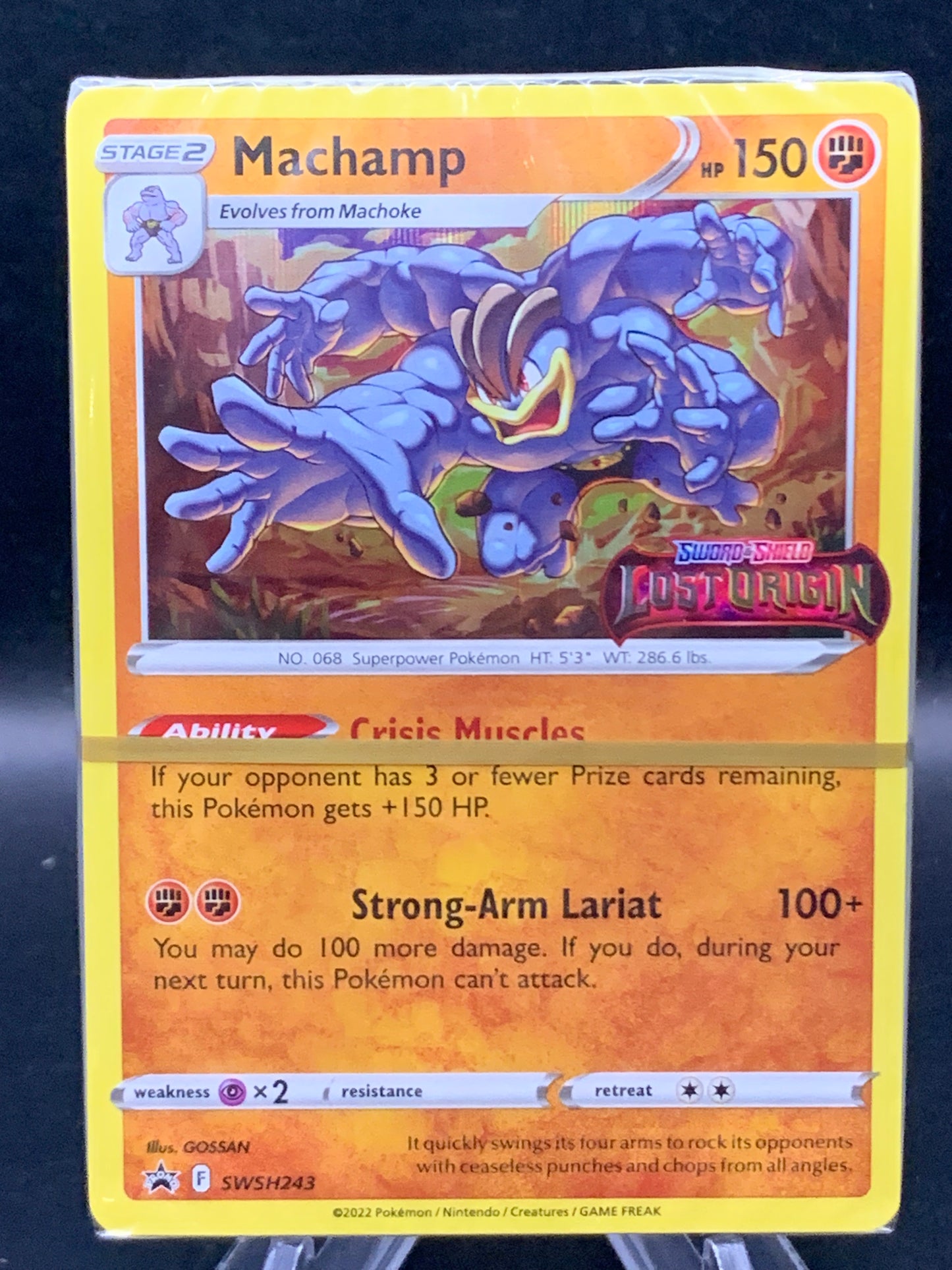 Pokémon TCG: 2022 Machamp SWSH243 SWSH: Lost Origin Prerelease (Sealed)