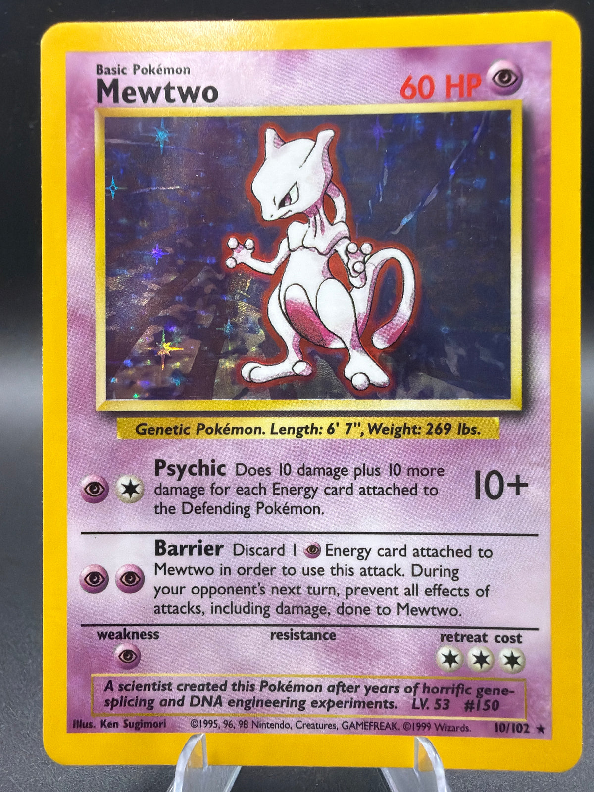 Pokémon TCG: Mewtwo Holo 10/102 - Base Set