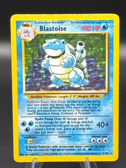 Pokémon TCG: 1999 Blastoise 2/102 Base Set Holo
