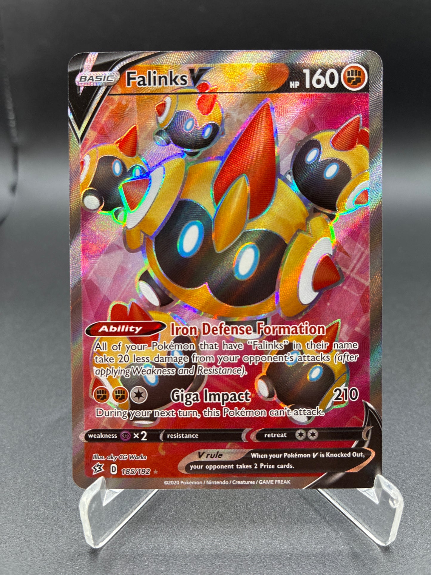 Pokémon TCG: 2020 Falinks V 185/192 SWSH: Rebel Clash