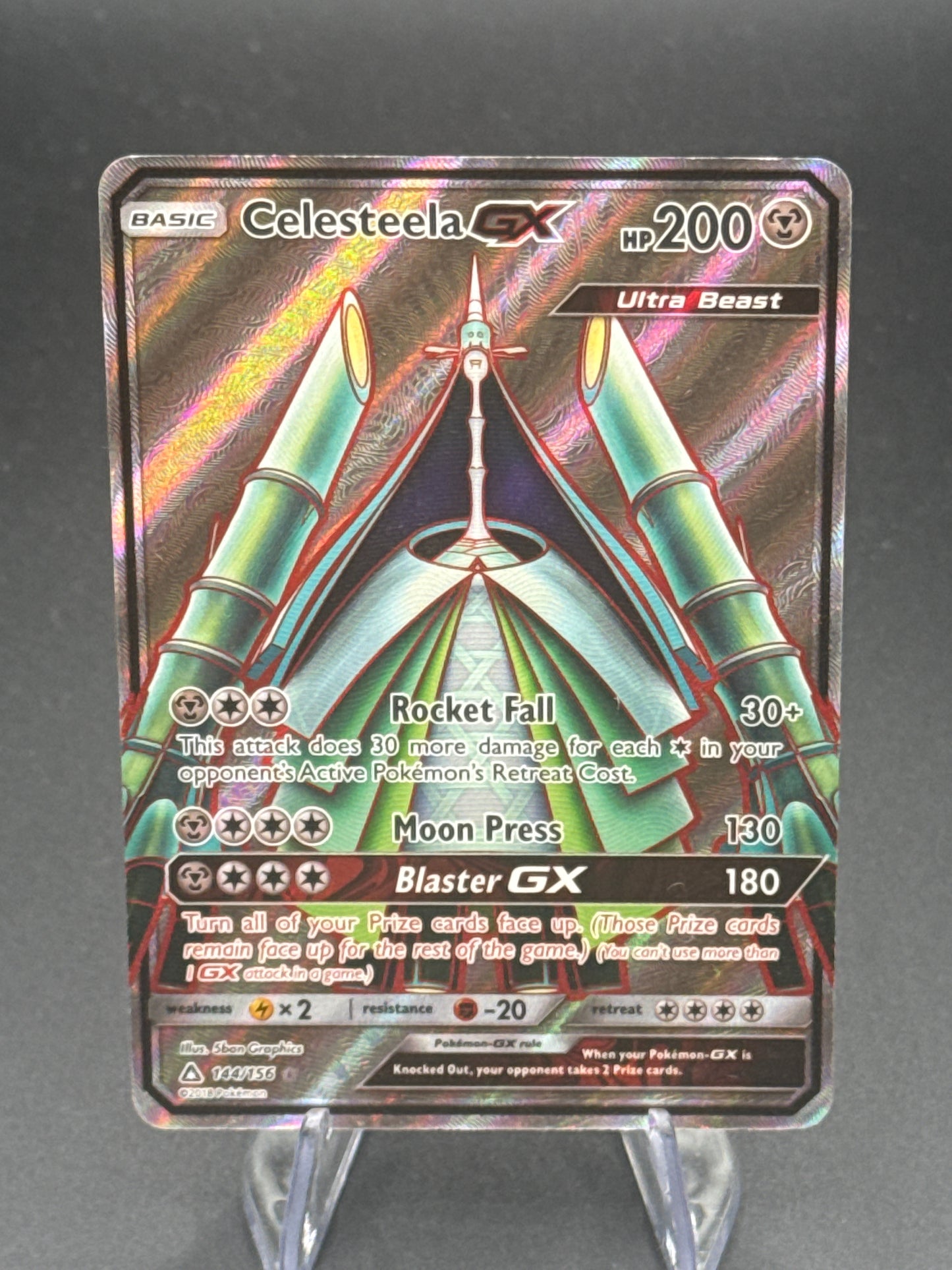 Pokémon TCG: 2018 Celesteela GX 144/156 SM:  Unbroken Bonds