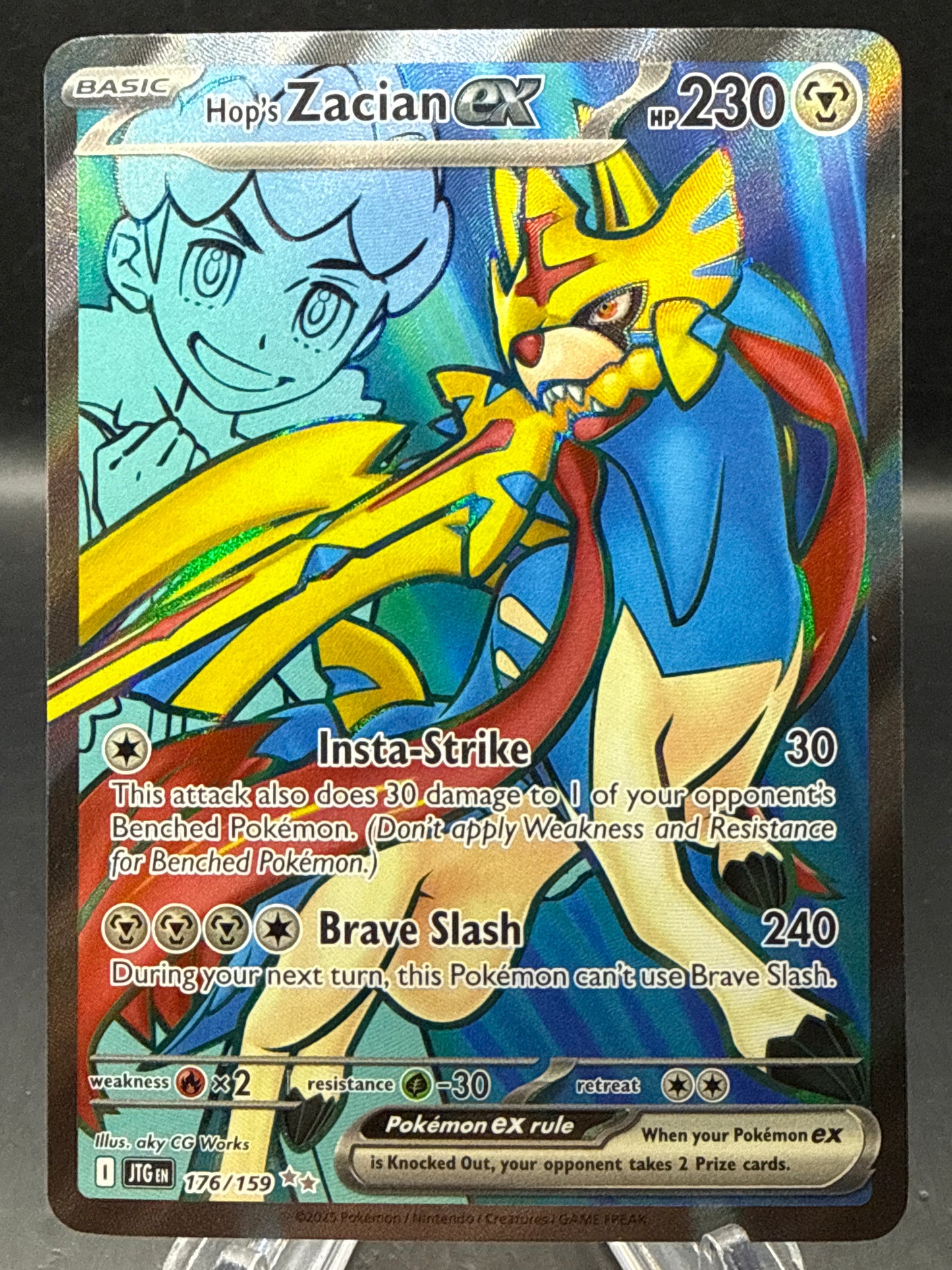 Pokémon TCG: 2025 Hop's Zacian ex 176/159 SV: Journey Together