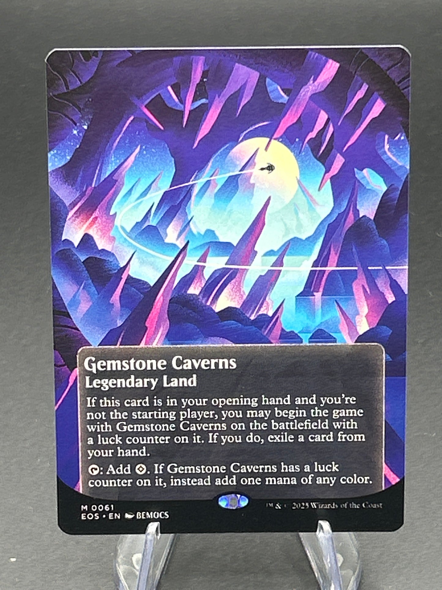 MTG TCG: Gemstone Caverns (0061) (Borderless) - Edge of Eternities: Stellar Sights (EOS)