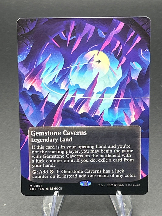 MTG TCG: Gemstone Caverns (0061) (Borderless) - Edge of Eternities: Stellar Sights (EOS)