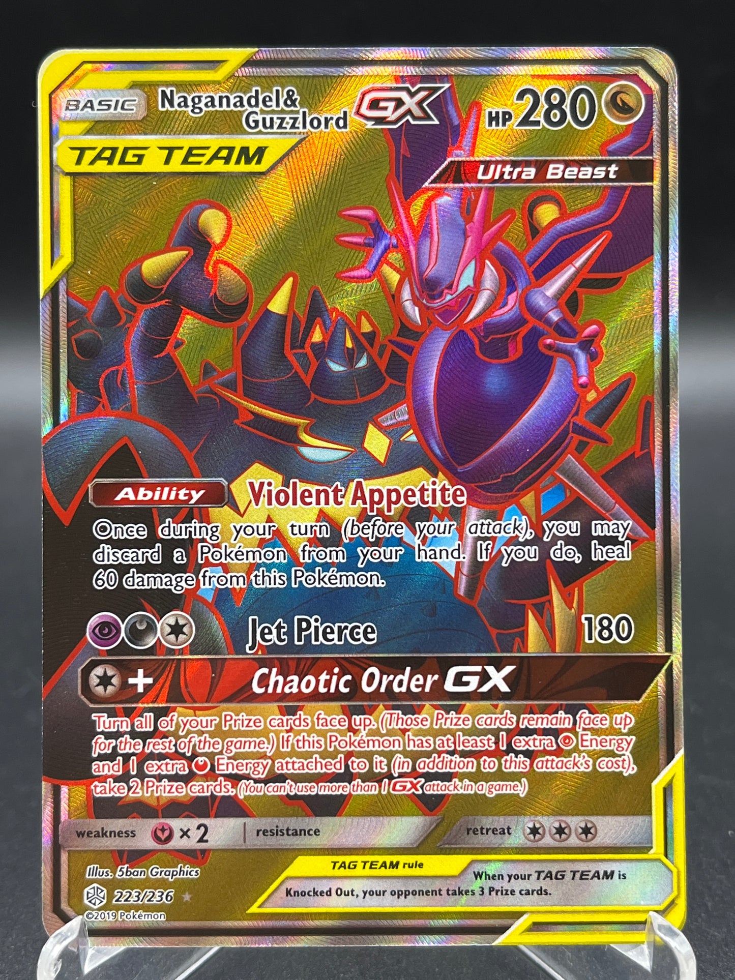 Pokémon TCG: 2019 Naganadel & Guzzlord GX 223/236 - S&M: Cosmic Eclipse