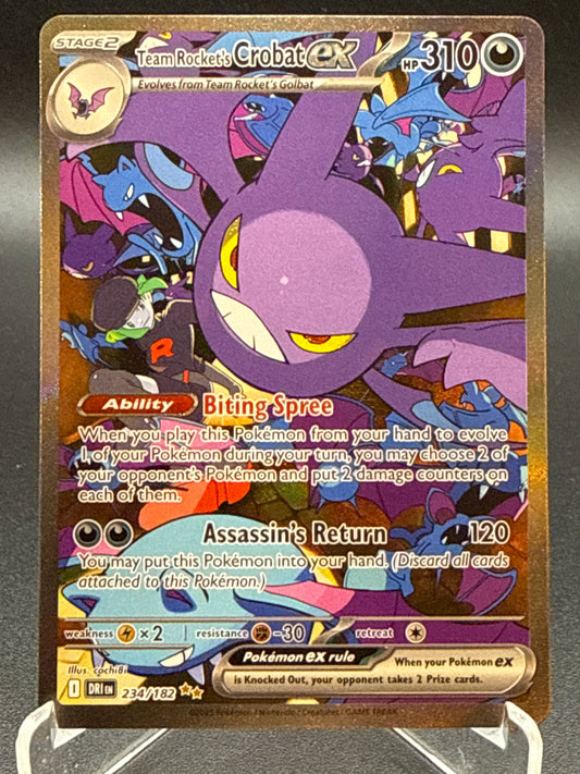 Pokémon TCG: 2025 Team Rocket's Crobat ex 234/182 SV: Destined Rivals