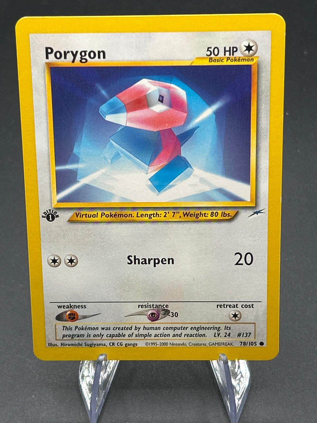 Pokémon TCG: 2002 Porygon 78/105 - Neo Destiny - 1st Edition
