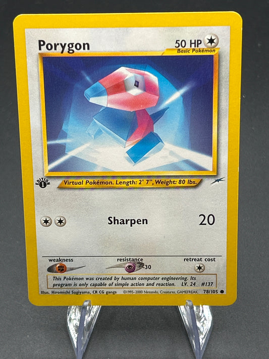 Pokémon TCG: 2002 Porygon 78/105 - Neo Destiny - 1st Edition