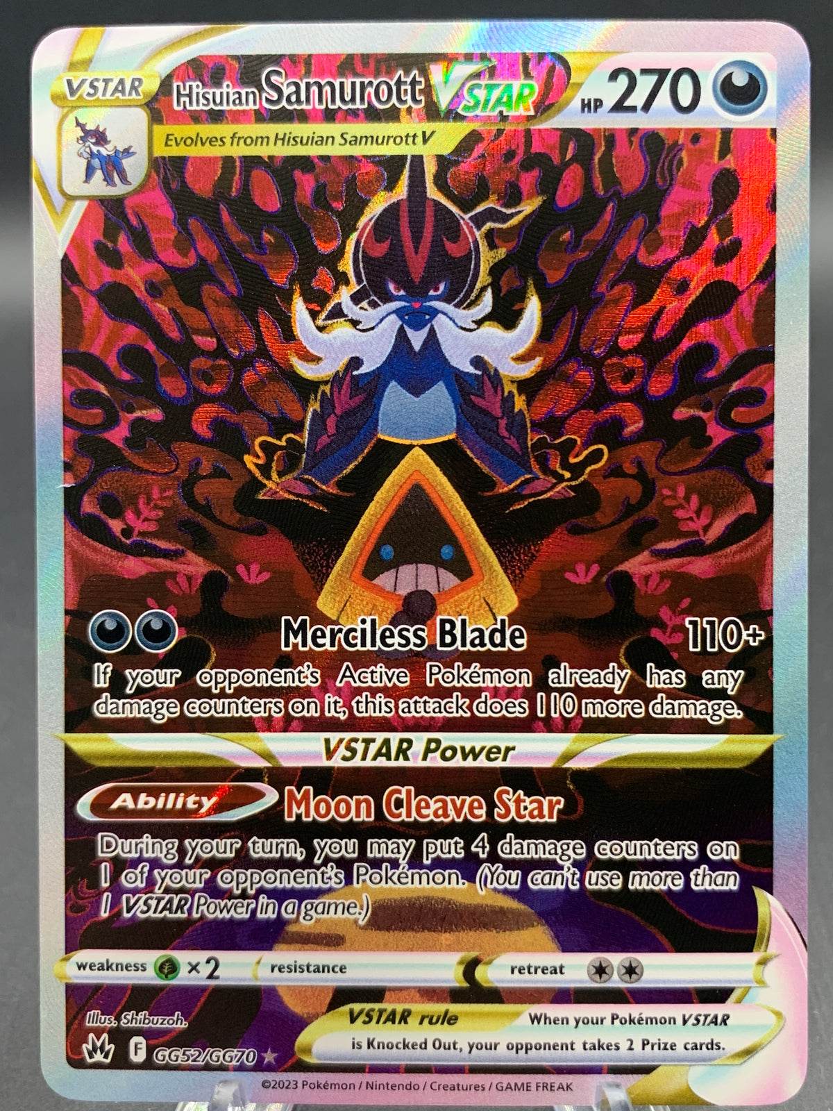 Pokémon TCG: 2023 Hisuian Samurott VSTAR - GG52/GG70 - SWSH: Crown Zenith Galarian Gallery