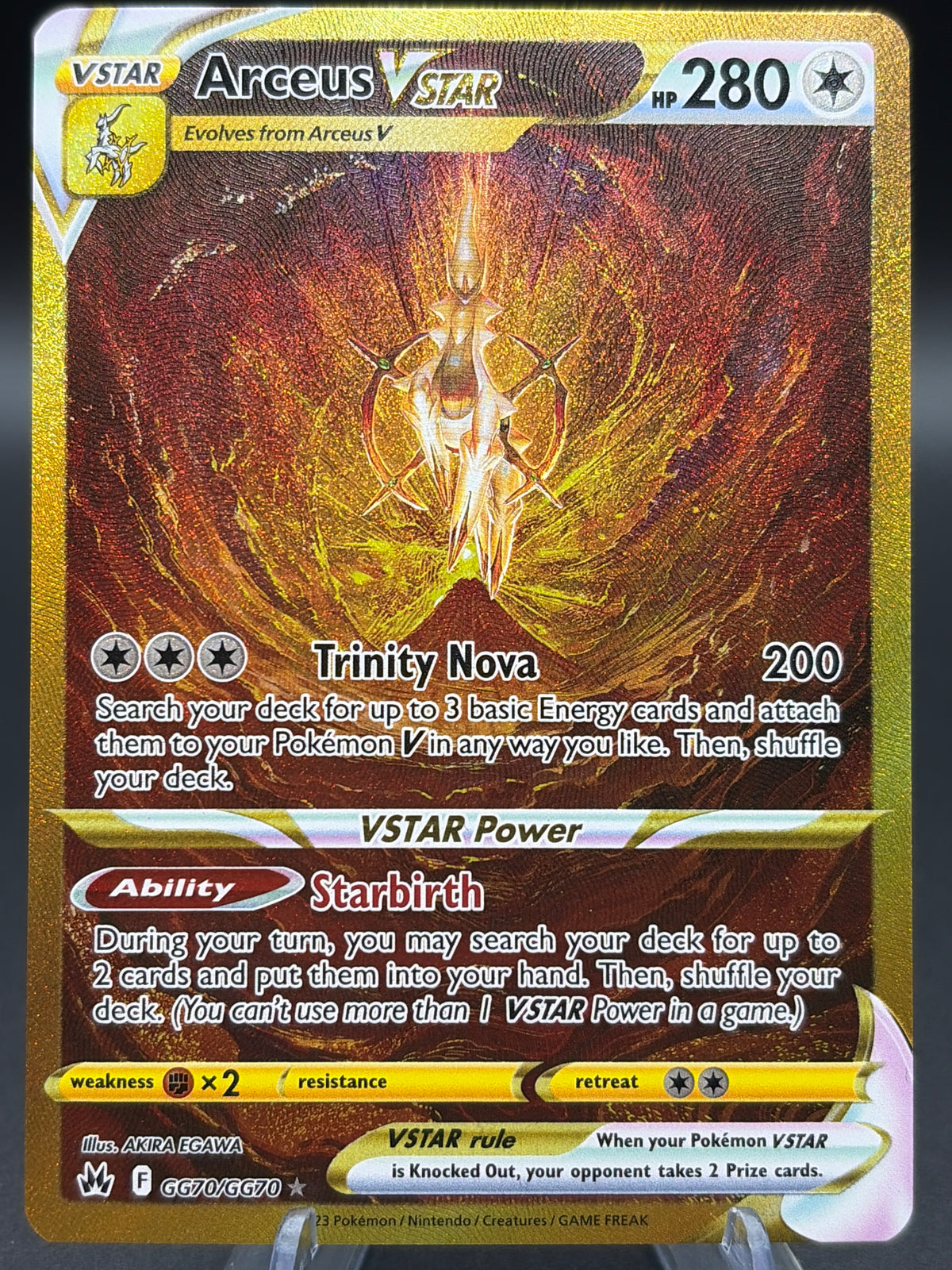 Pokémon TCG: 2023 Arceus VSTAR - GG70/GG70 - SWSH: Crown Zenith Galarian Gallery