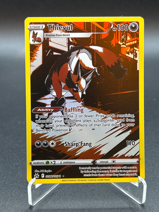 Pokémon TCG: 2023 Thievul GG17/GG70 SWSH: Crown Zenith Galarian Gallery