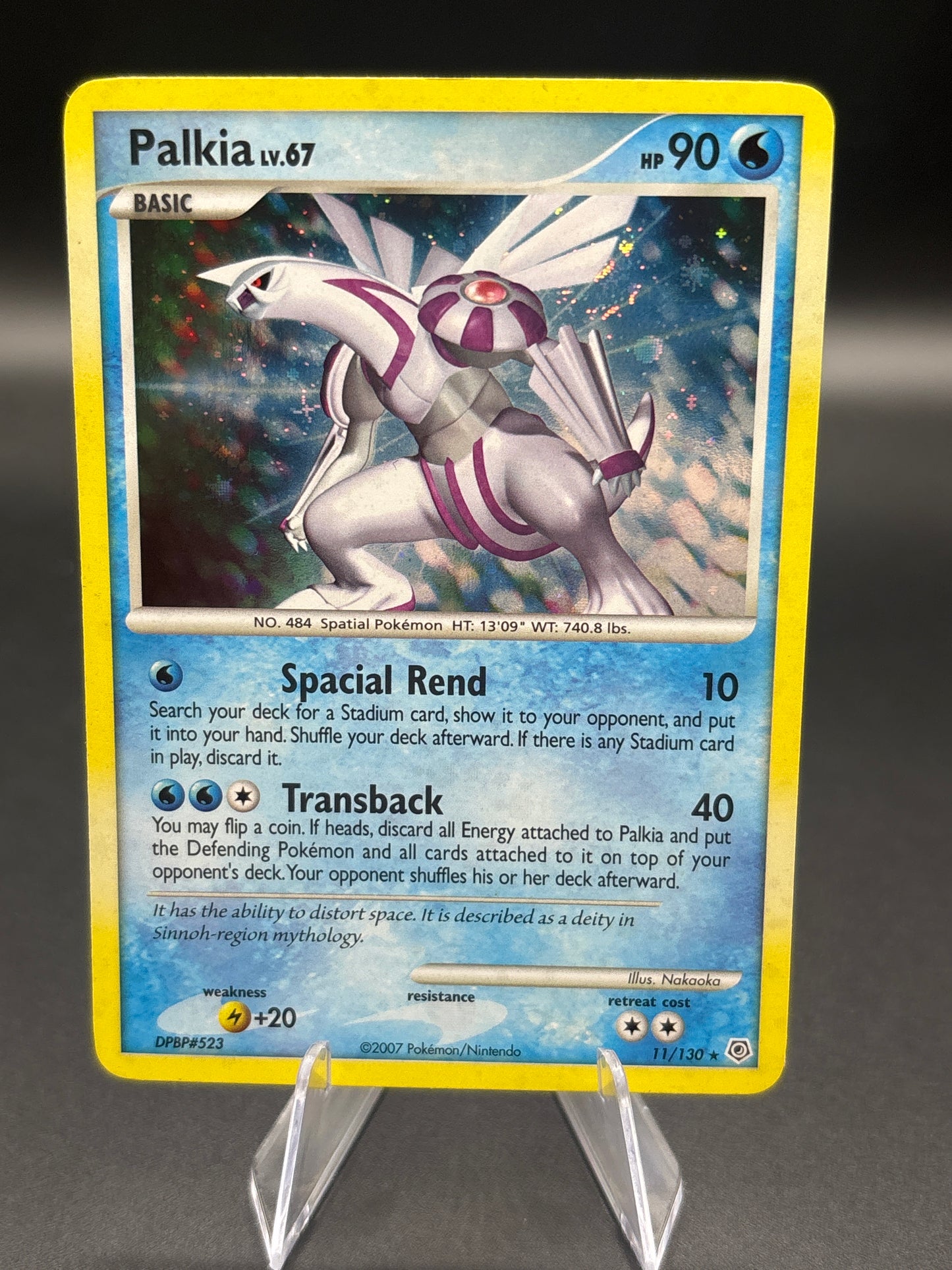 Pokémon TCG: 2007 Palkia 11/130 Diamond & Pearl Holo