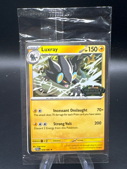 Pokemon TCG: 2026  Luxray 028/088 Stamped - Perfect Order - Sealed