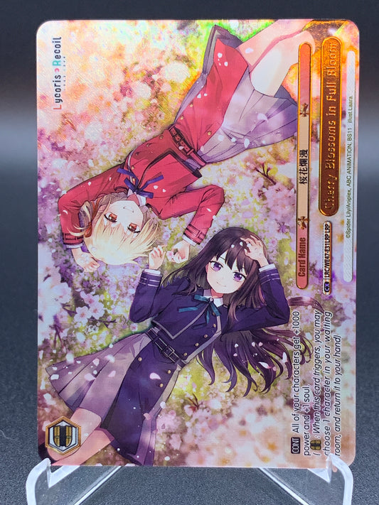 Weiss Schwarz TCG: Cherry Blossoms in Full Bloom LRC-WE47-E31LRP: Lycoris Recoil